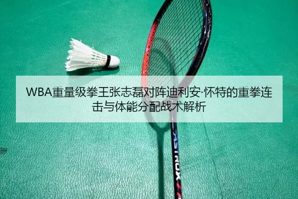 WBA重量级拳王张志磊对阵迪利安·怀特的重拳连击与体能分配战术解析